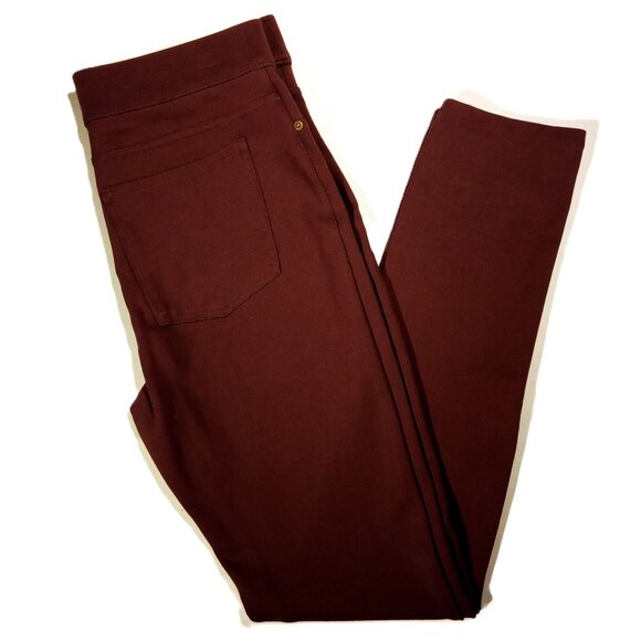 SPANX Pants LGE  Mulberry Plum   Style 20214R  Ponte Ankle  Pull-On  Pockets EUC - Picture 1 of 9